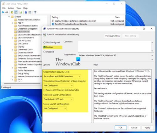 how to disable windows defender credential guard in windows 11