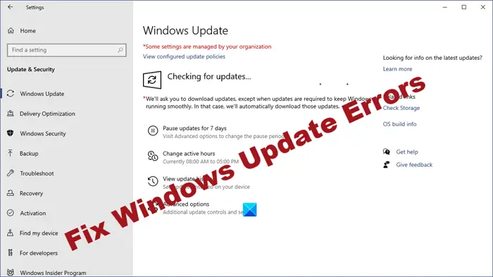 Beheben Sie Windows Update-Fehler