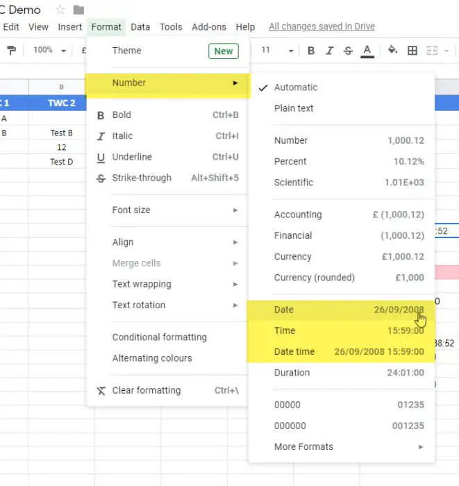 How To Display Current Date And Time In Excel And Google Sheets