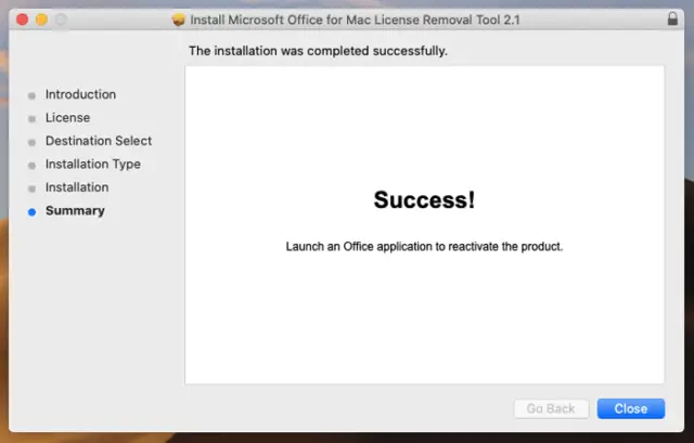 remove office license mac