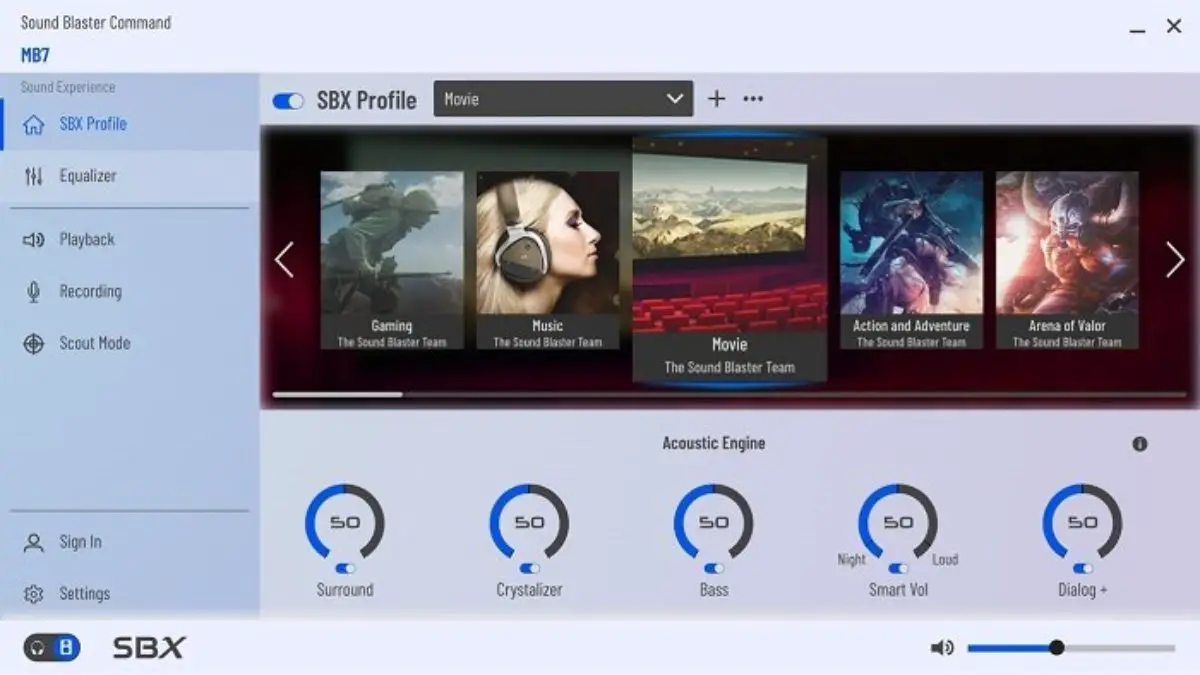 Configure Audio Settings Of Sound Blaster Card On Windows 10