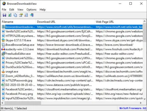 BrowserDownloadsView 1.45 free instals