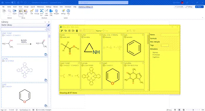 Chem4Word lets you create Chemistry content for Word