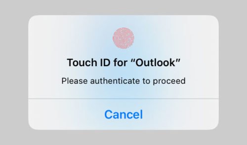 How to lock Outlook for iPad with Touch ID or Face ID