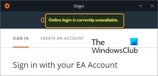 Fix: 'Origin Online Login Is Currently Unavailable' Error
