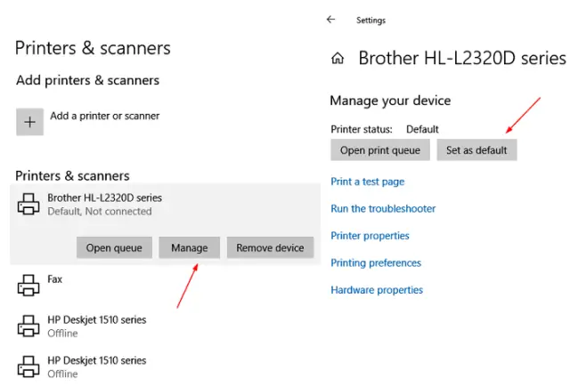 Default Printer keeps changing in Windows 11/10