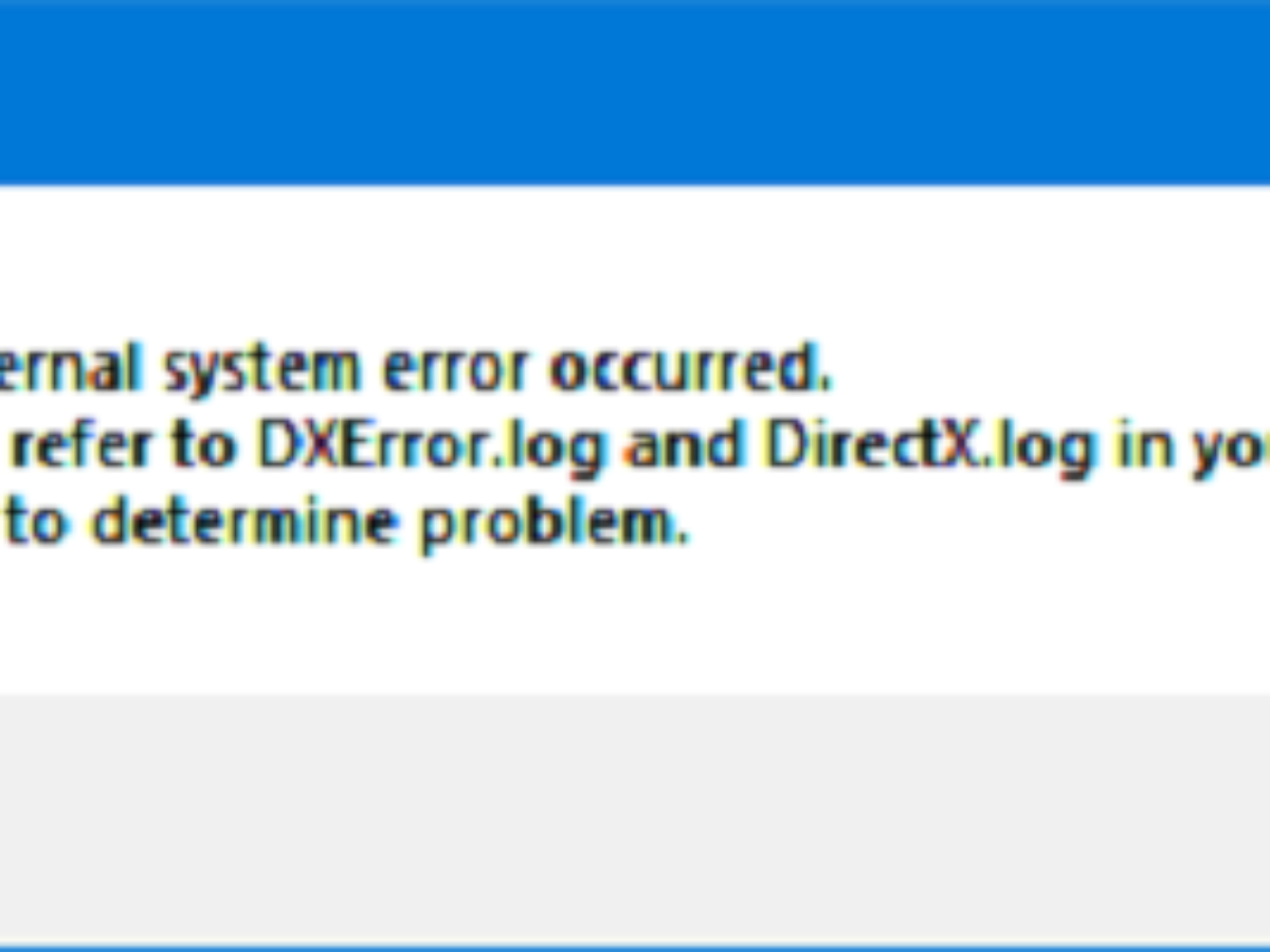 Directx Installation Failed On Windows 10