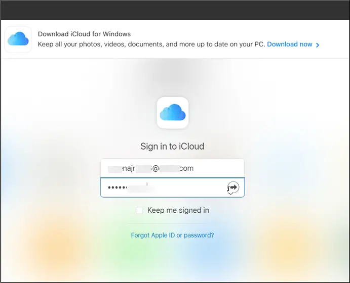 how to sign out of icloud photo library on windows 10 pc