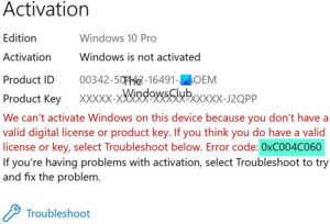 Fix Xc C Windows Or Office Activation Error