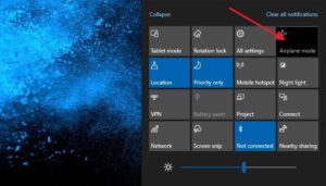 windows 10 airplane mode greyed out