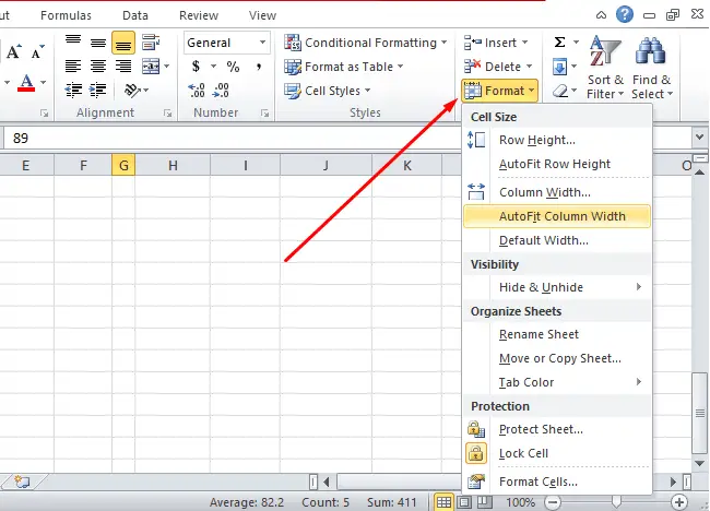 How To Resize Autofit Column Widths In Microsoft Excel Series Mobile 