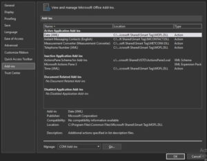 How to add or remove Add-ins from Office programs