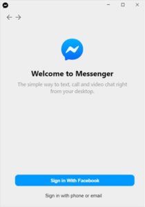 facebook messenger app for pc