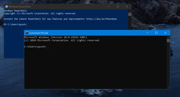 Reset PowerShell and Command Prompt to default settings