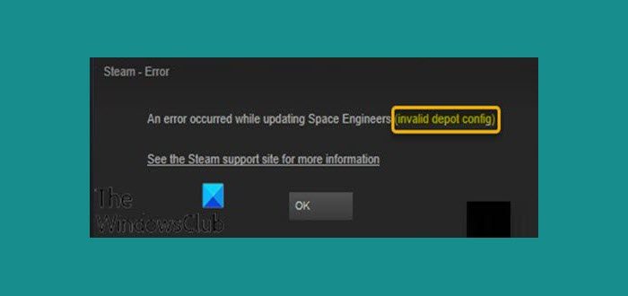 Invalid Depot Configuration_Steam