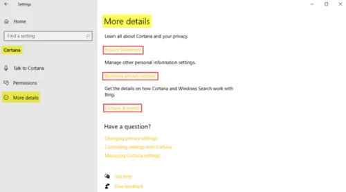 How To Set Up And Manage Cortana Settings In Windows 10 4525