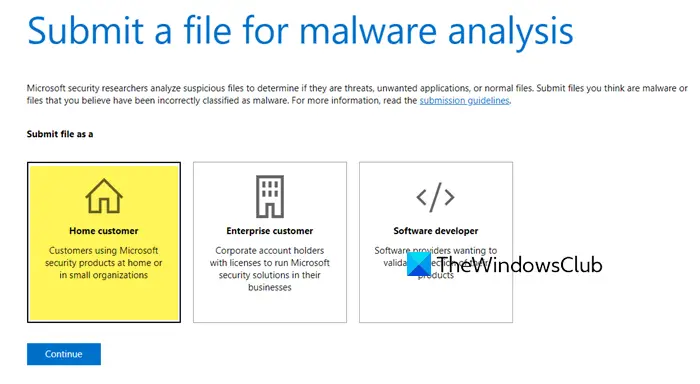 Where to submit virus & malware files