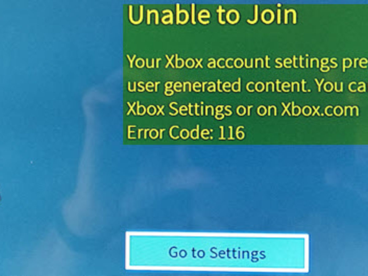 How To Fix Roblox Error Codes 106 116 110 On Xbox One - roblox xbox one age restriction