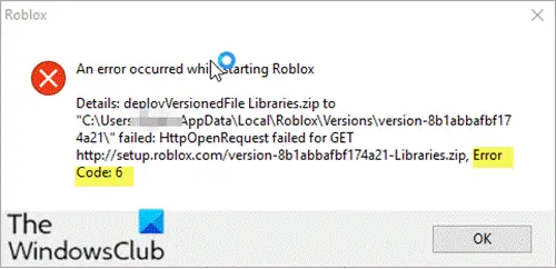 unable to download roblox