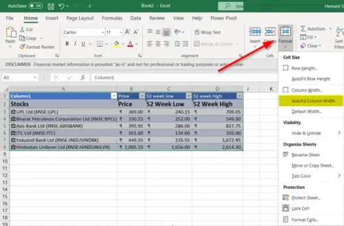 Get real-time Stock Prices in Excel using Stock Quote