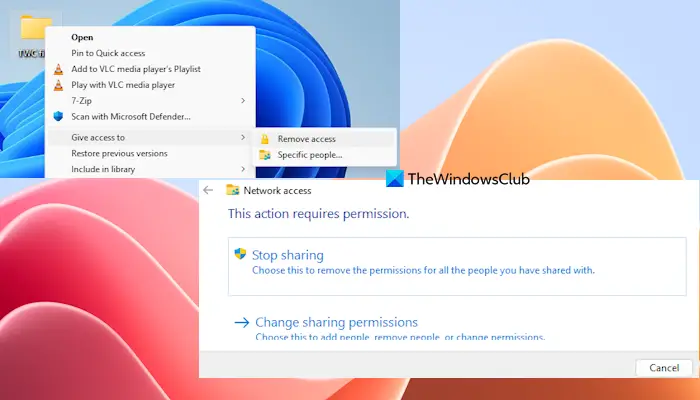 make file folder private windows