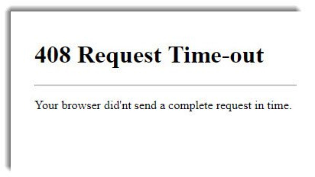 Http 408 apache server