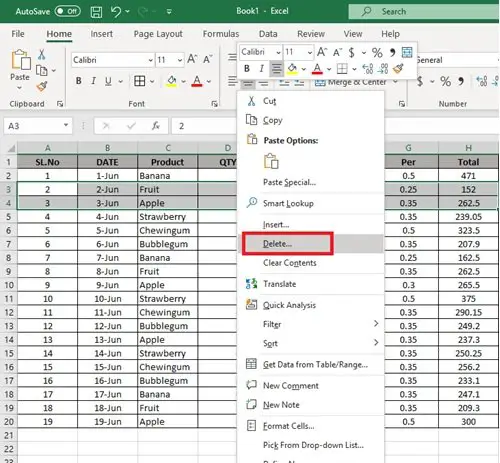 How To Delete Multiple Rows In Microsoft Excel In One Go