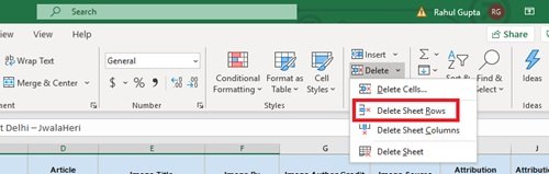 How To Delete Multiple Rows In Microsoft Excel In One Go