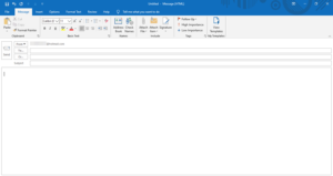 How to create a new email in Outlook app using its features