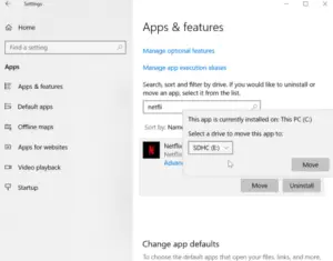 how to change netflix download location windows 11