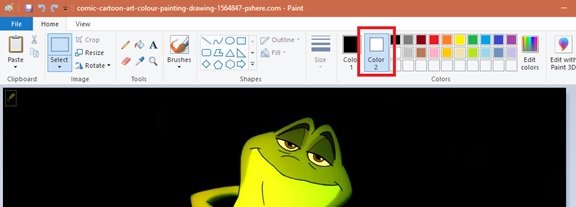 How to make Background Transparent in Paint