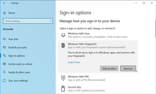 Windows hello в windows 10 как включить