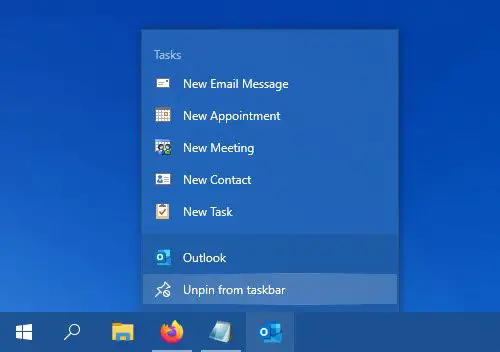 Can't unpin icon from Taskbar