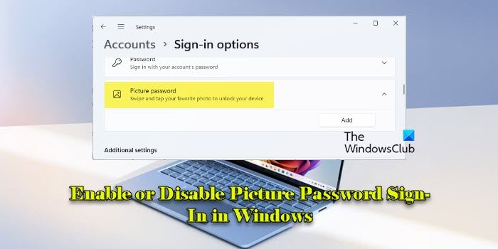 Enable or Disable Picture Password Sign-In in Windows
