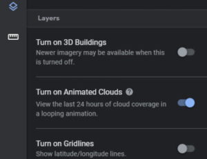 How to view Live Weather Forecast on Google Earth