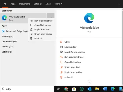 update microsoft edge browser in windows 10