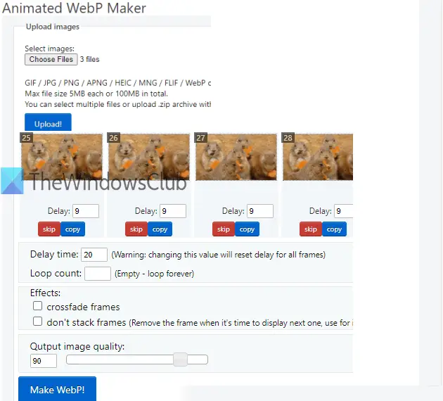 Online GIF Maker - Create High-Definition GIFs and WebP Images from Video,   and Many Other Sources.