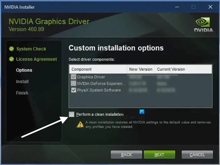 Clean install NVIDIA driver