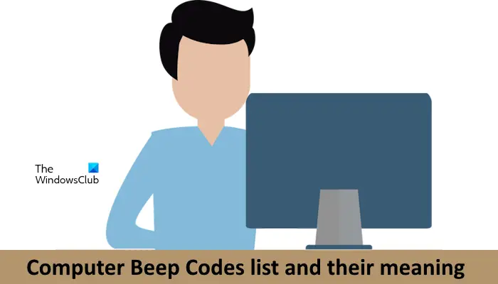 Computer Beep Codes list and meaning