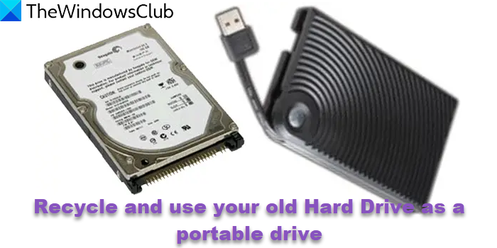 Recycle and use your old Hard Drive as a portable drive