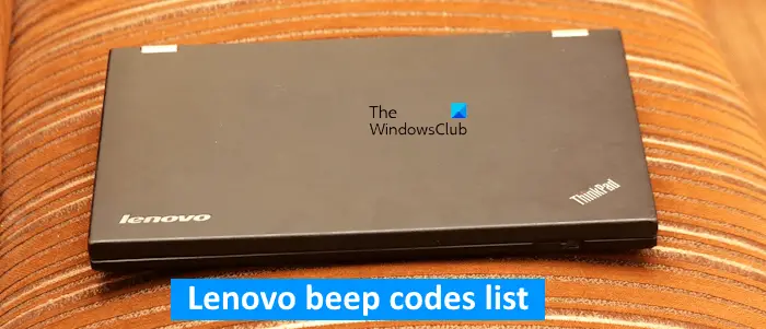 Lenovo beep codes list
