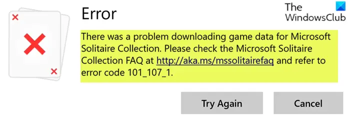 unable to download microsoft solitaire collection