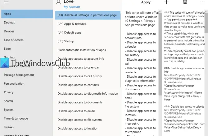 control or manage windows 10 settings using controluwp software