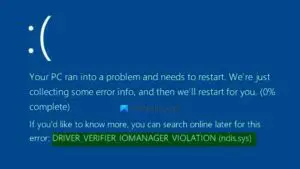 Driver verifier iomanager violation windows 10 как исправить