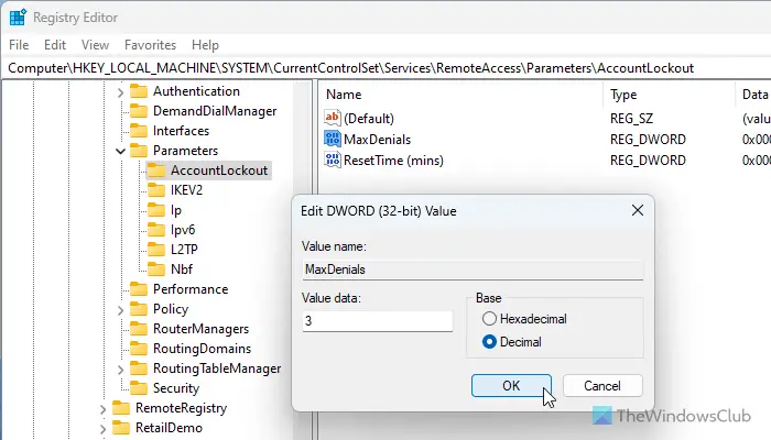 How to configure Remote Access Client Account Lockout in Windows Server