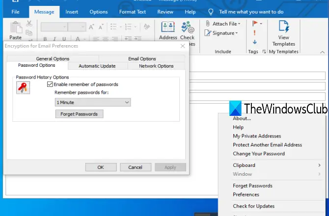 Free Email Encryption Add-ins for Outlook