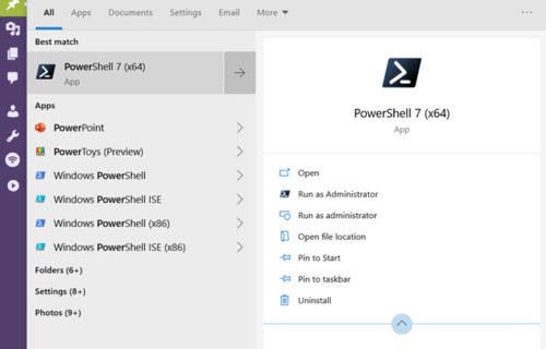 uninstall programs windows 10 powershell