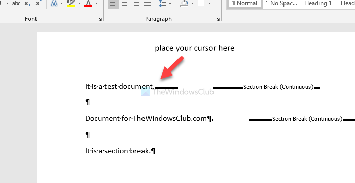 removing section breaks in word 2003