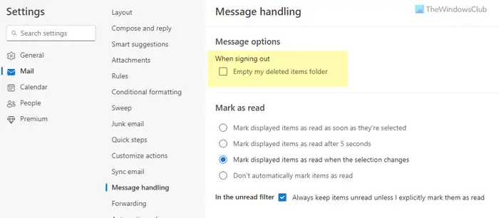 Restore deleted mail from Outlook.com Deleted folder - and how to opt out