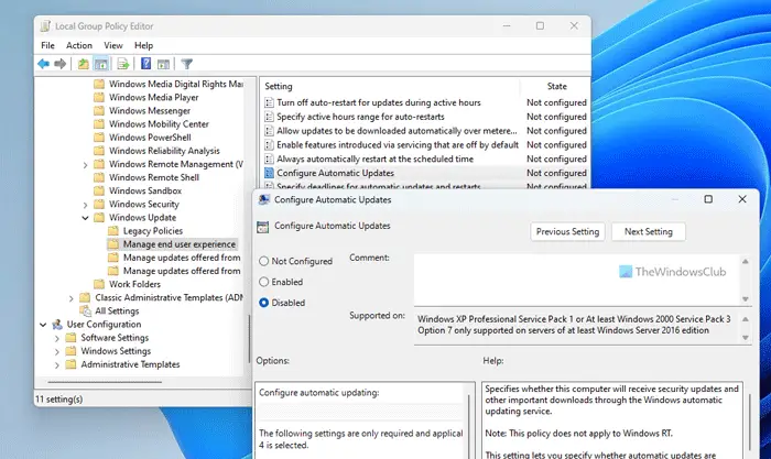 Windows Update enables itself even after turning it Off in Windows 11/10